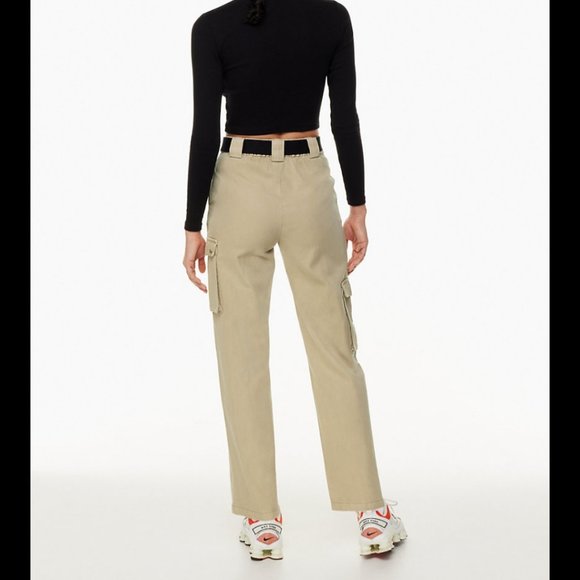 NWT Aritzia TNA Belted Cargo Pant Gd Humus Beige XS - Picture 5 of 13